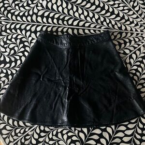 Divided Black Mini Skirt